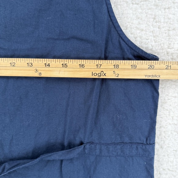 Casey & Max Vest Womens Large Blue Embroidered Floral Button Front Fall Art - Picture 5 of 6